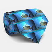 Shark Mannen Necktie Stropdas (Opgerold)