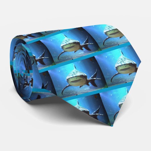 Shark Mannen Necktie Stropdas (Opgerold)