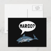 Shark Marco Polo Ocean Vacation Funny Briefkaart (Voorkant / Achterkant)
