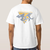 Shark Mark - Gold & Gray T-shirt (Achterkant)
