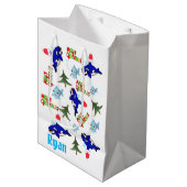 Shark Merry kerstcadeautassen Medium Cadeauzakje (Voorkant Gekanteld)