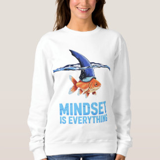 Shark Mindset Goldfish – Inspirerend motivatie Trui
