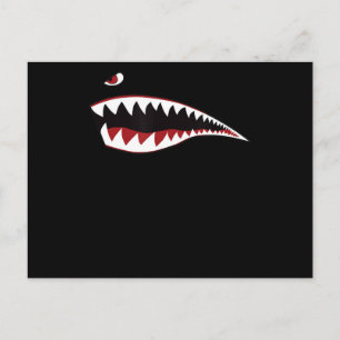 Shark Mouth Art-symbool - Gift for Shark Lover Aankondigingskaart