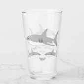 Shark - Ocean Life Squad® Glas (Voorkant)