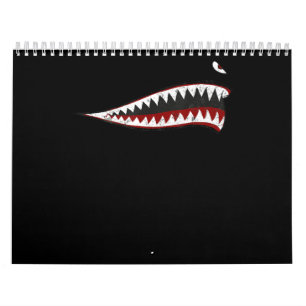 Shark P-40 Warhawk Nose Art Wwii Ww2-vliegtuig Kalender