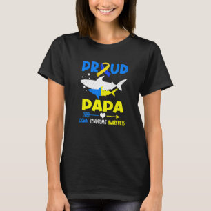 Shark Papa Down Syndrome Awareness T21 T-shirt