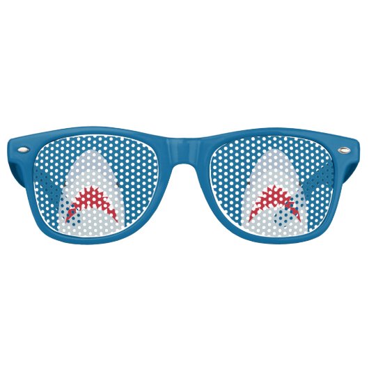 Shark Party Shades Retro Zonnebril (Voorkant)