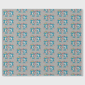 Shark Pattern Cadeaupapier (Vlak)