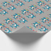 Shark Pattern Cadeaupapier (Hoek)