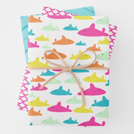 Shark Pattern Inpakpapier Vel (In situ)