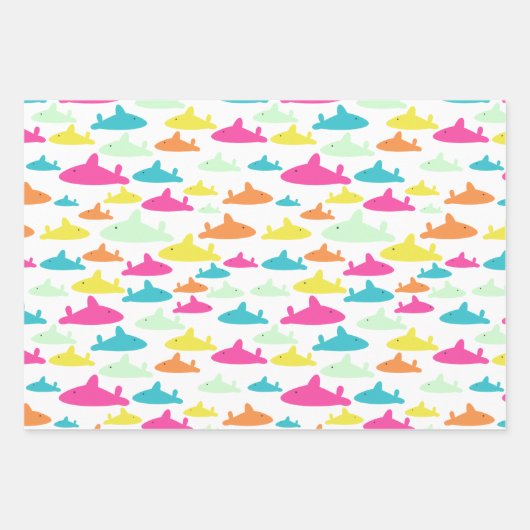 Shark Pattern Inpakpapier Vel (Voorkant)