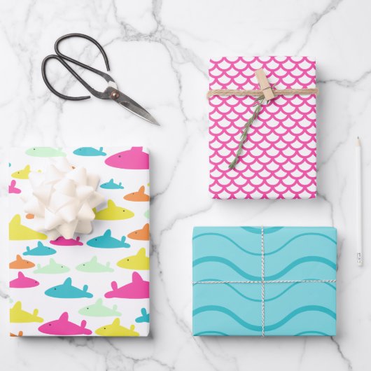 Shark Pattern Inpakpapier Vel (Voorkant)