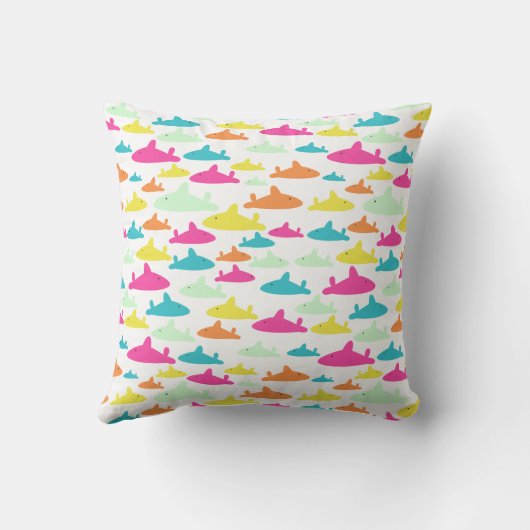 Shark Pattern Kussen (Achterkant)