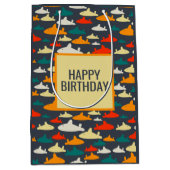 Shark Pattern Medium Cadeauzakje (Voorkant)