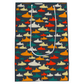 Shark Pattern Medium Cadeauzakje (Achterkant)