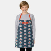 Shark Pattern Navy Blue Schort (Gedragen)