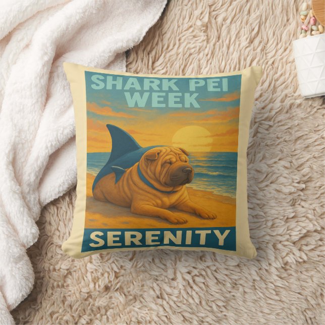 Shark Pei Week: sereniteit Kussen (Deken)