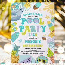 Shark Pool Party Zomer Zwembad Verjaardagsfeest