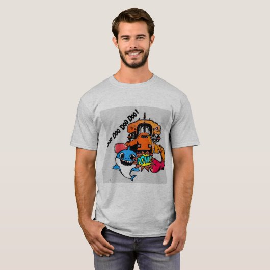 Shark Punch Robot Shirt 2 (Voorkant volledig)