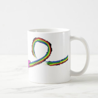 Shark RAinbow Throw-up Koffiemok