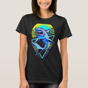 Shark Retro Punk 80-90 jaar T-shirt