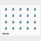 SHARK RIDING BIKE RONDE STICKER (Vel)