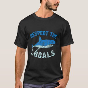 Shark Rights Advoceert Zee Locals Shark Vist T-shirt