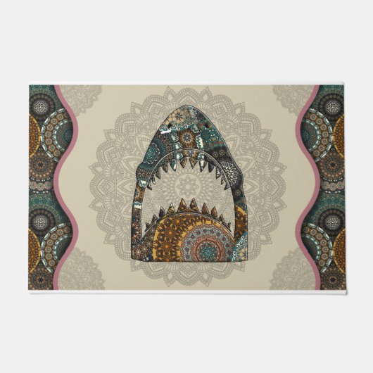 Shark Sasquatch Yeti thema deurmat (Voorkant)