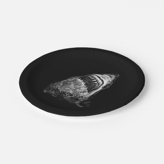 Shark Scary Shark Papieren Bordje (Gekanteld)