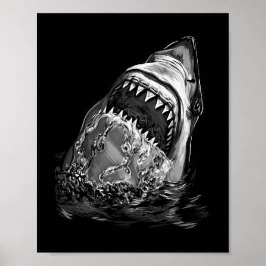 Shark Scary Shark Poster (Voorkant)