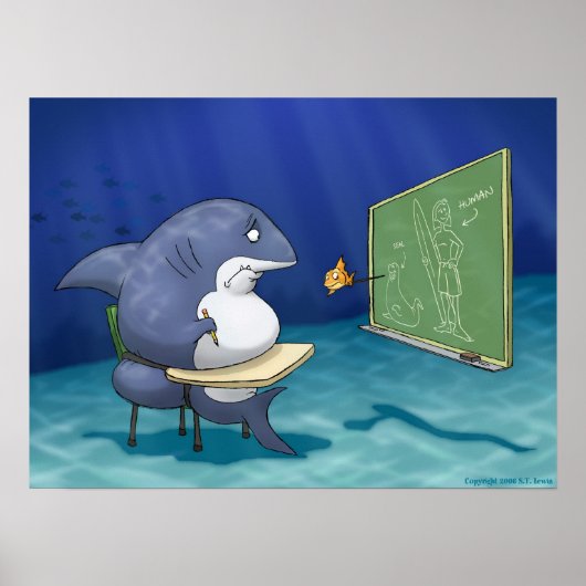 Shark School Poster (Voorkant)