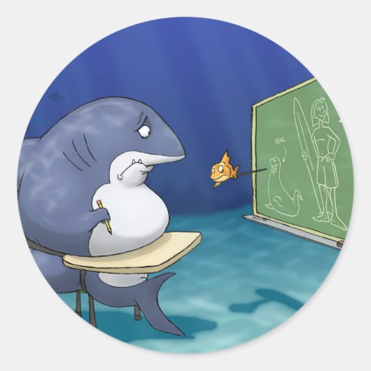 Shark School Stickers (Voorkant)