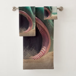 Shark sculpture on the beach