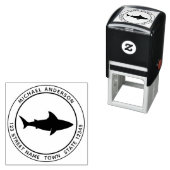 Shark Self Inking Rubber Stamp Zelfinktende Stempel (In situ)