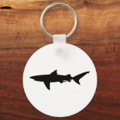 Shark silhouet sleutelhanger (Voorkant)