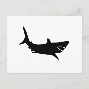 Shark Silhouette Briefkaart