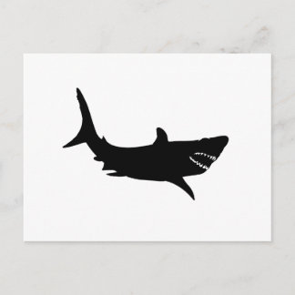 Shark Silhouette Briefkaart