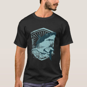 Shark Silhouette Hammerhead Shark Tiger T-shirt