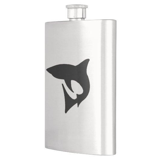 Shark Silhouette Heupfles (Links)