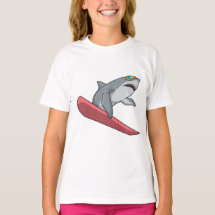 Shark Snowboarder Snowboard T-shirt