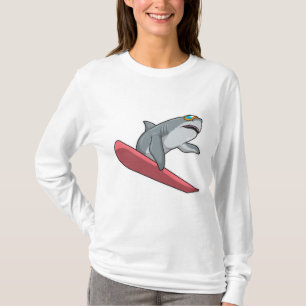 Shark Snowboarder Snowboard T-shirt