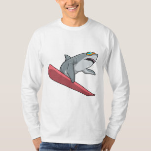 Shark Snowboarder Snowboard T-shirt
