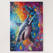 🐙 Shark Splash: de rockster van de oceaan Legpuzzel (Verticaal)