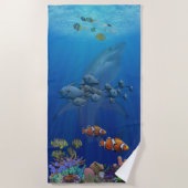 Shark strand handdoeken (Voorkant)