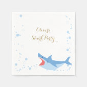 Shark Summer Party Splish Splash Birthday Bash Servet (Voorkant)