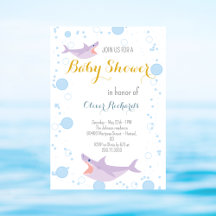 Shark Summer Party Splish Splash Kinder Baby showe