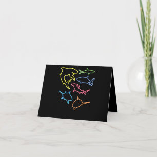Shark Symbol - Cute Shark Lovers Gifts Bedankkaart