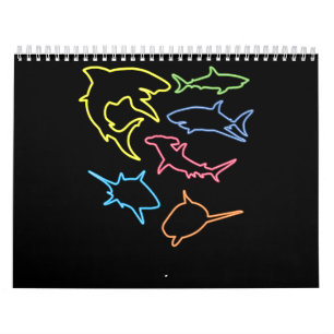 Shark Symbol - Cute Shark Lovers Gifts Kalender