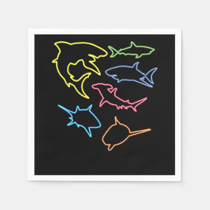 Shark Symbol - Cute Shark Lovers Gifts Servet