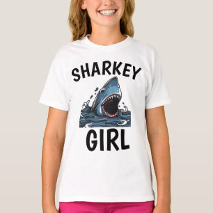 SHARK T-SHIRTS POUR FILLES, SHARKEY GIRL